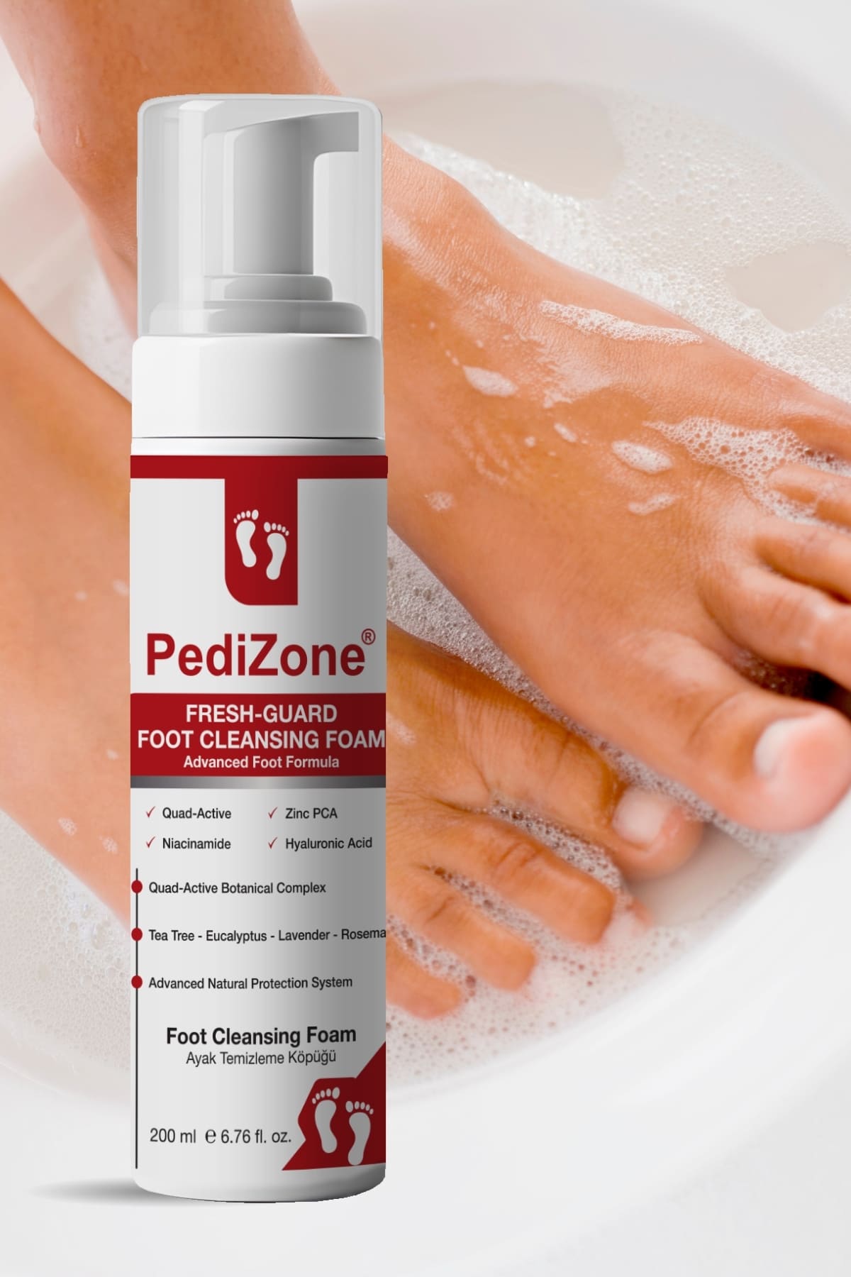 Pedizone Fresh Guard Foot Cleansing Foam - Ayak Temizleme Köpüğü 200ml